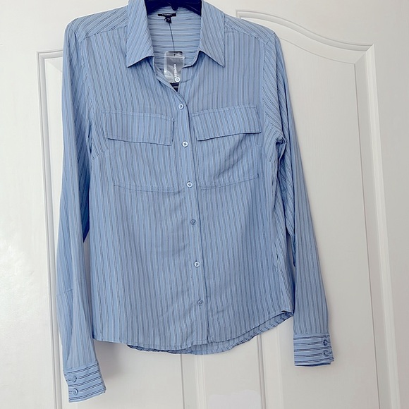 NWT Express Striped Button-Up Shirt - Picture 3 of 7